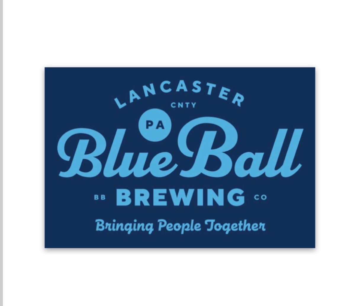 Blue Ball Brewing Rectangle Sticker
