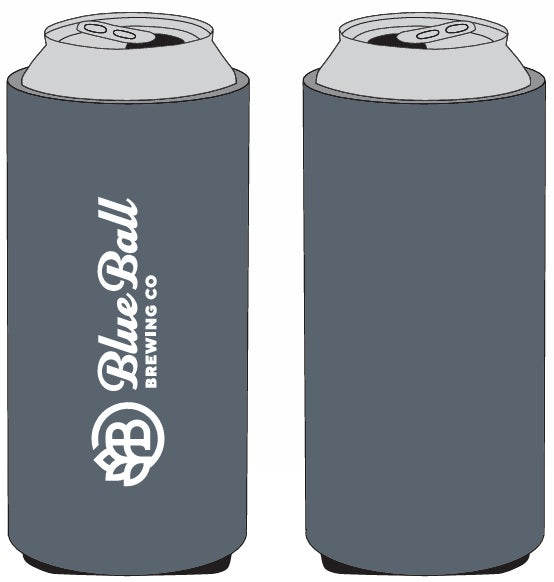 Blue Ball Slim Koozie 4-PACK